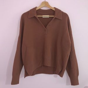 Abercrombie DreamLush Long Sleeve Polo Sweater